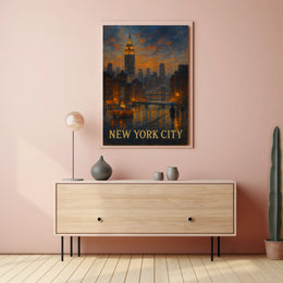New York City Skyline Poster