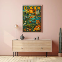 Florida Wildlife and Culture Poster