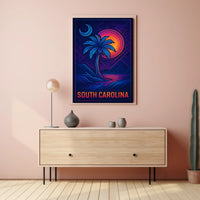 South Carolina Vibrant Landscape Poster