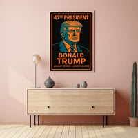 Trump Resolute Statesman Pop Art Patriotic Poster