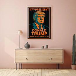 Trump Resolute Statesman Pop Art Patriotic Poster