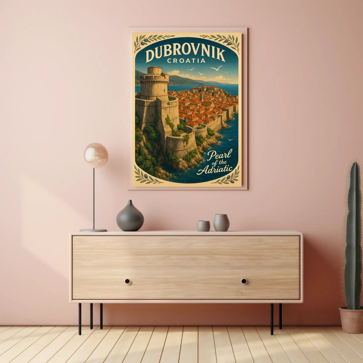 Dubrovnik Pearl Of The Adriatic Poster