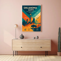Oklahoma City Skyline: Urban or Cityscape Poster PosterGoat