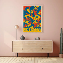 Jim Thorpe Athletic Icon Poster