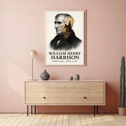 William Henry Harrison 9th President of the United States Reflections Poster