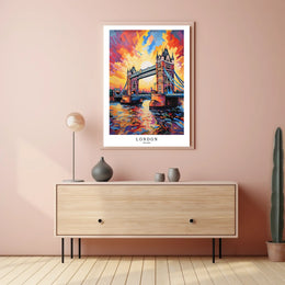 Vibrant London Poster