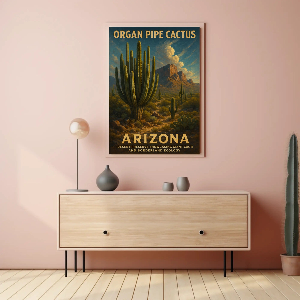 Organ Pipe Cactus Arizona Desert Poster