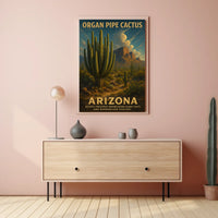 Organ Pipe Cactus Arizona Desert Poster