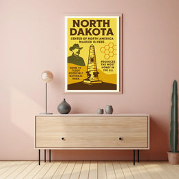 North Dakota Highlights Poster