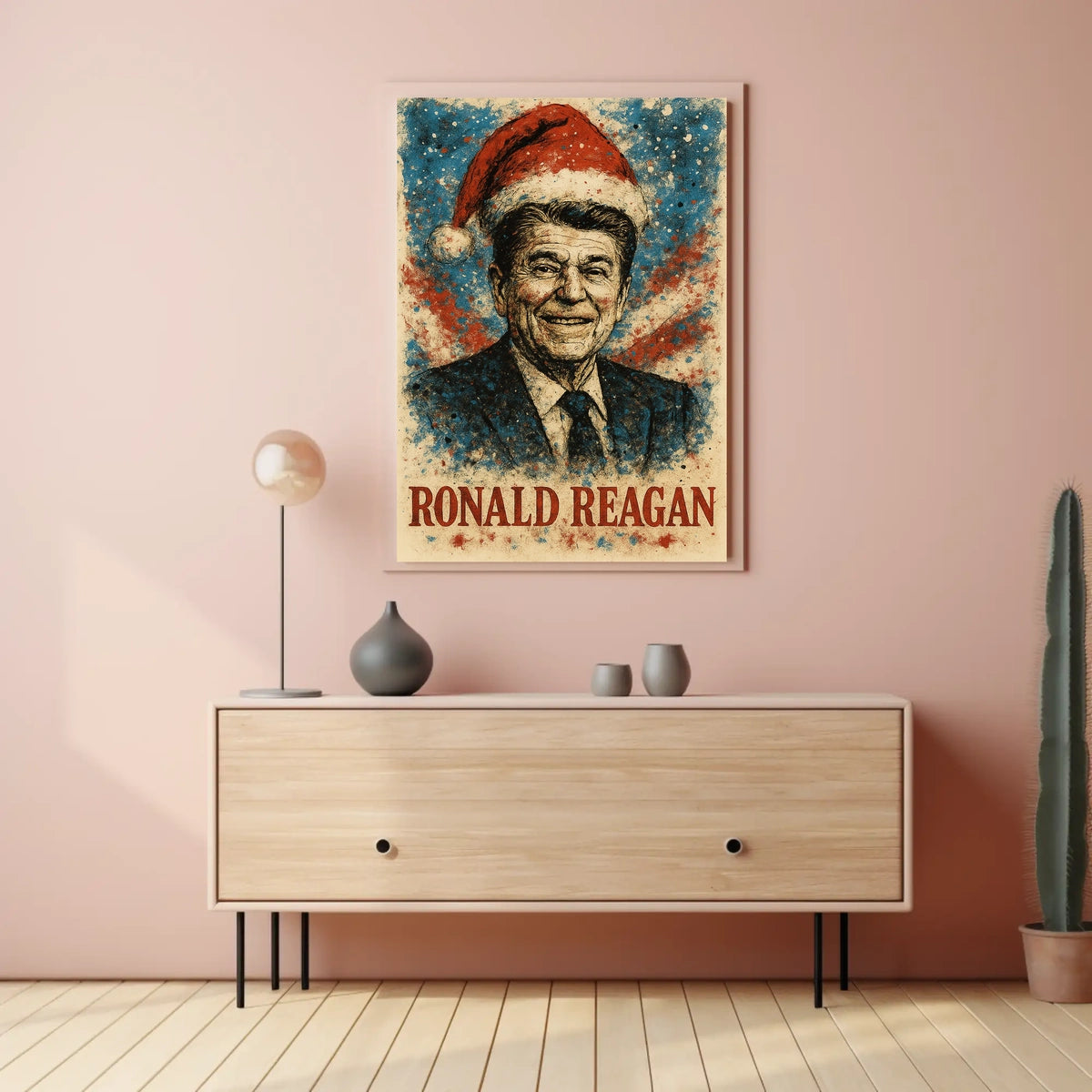Ronald Reagan 40th President of the United States Christmas SeriesPoster