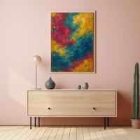 Vibrant Abstract Swirls Poster