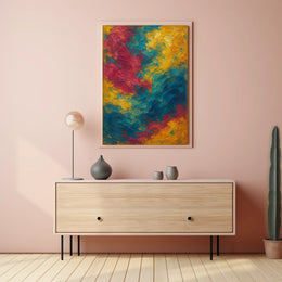 Vibrant Abstract Swirls Poster