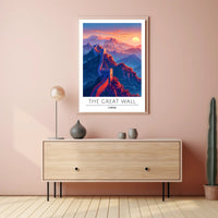 Great Wall of China Majesty Travel Poster