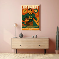 Celebrating Jim Thorpe Greatest Athlete Poster