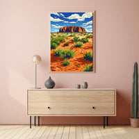 Majestic Landscape Illustration Poster