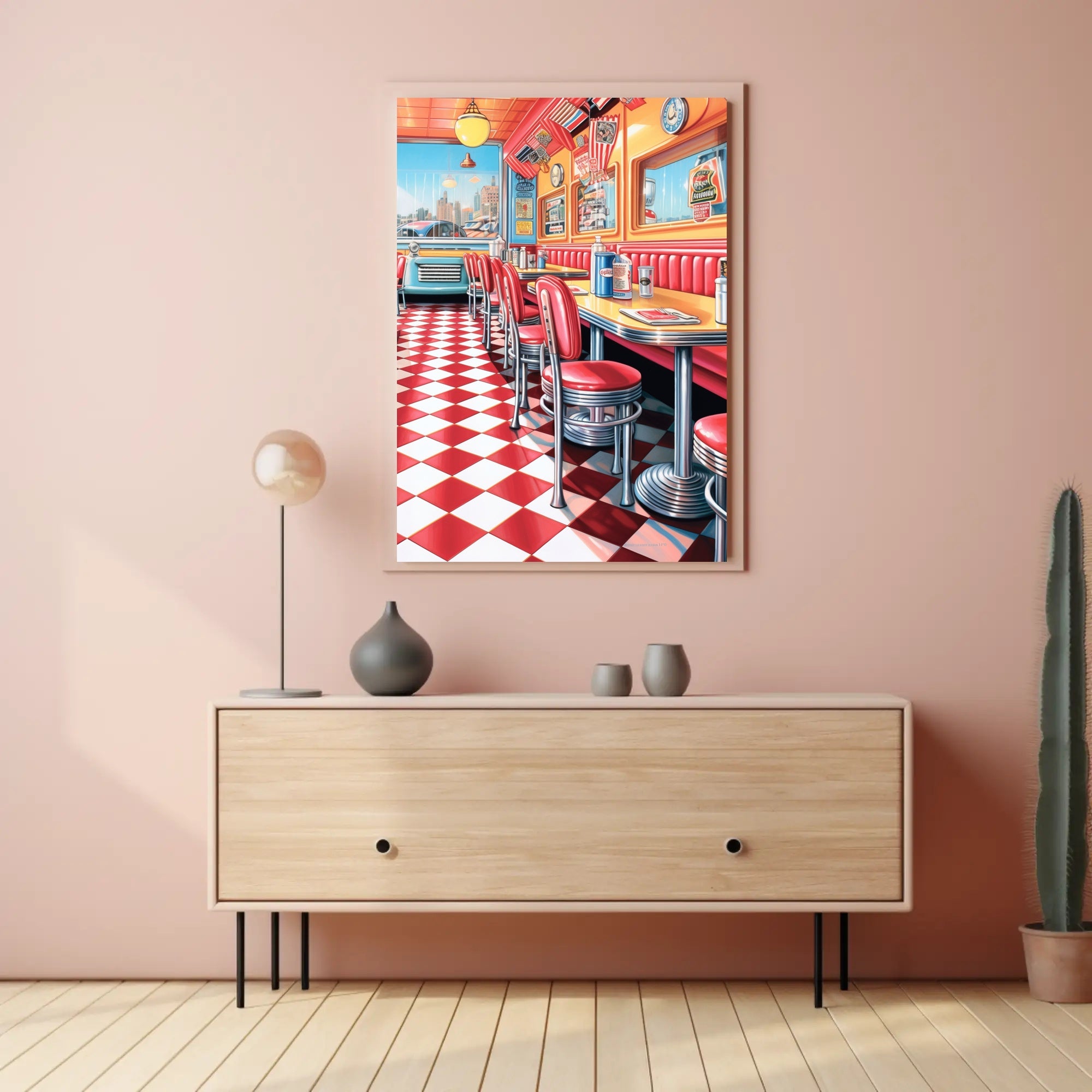 Nostalgic Diner Vibes Poster
