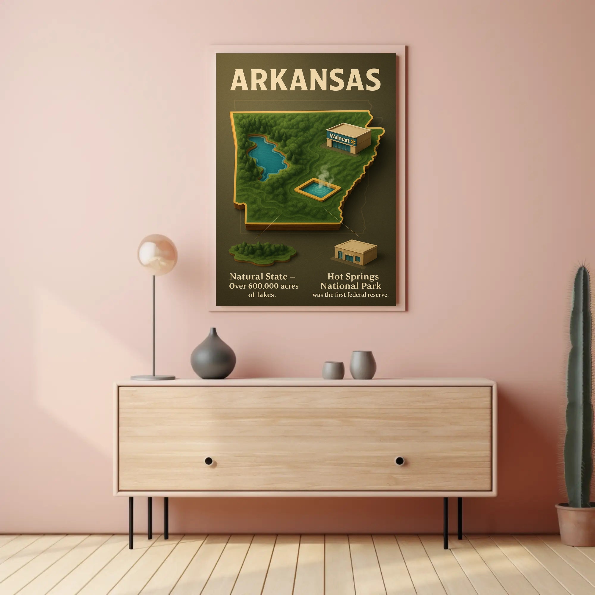 Arkansas The Natural State Poster