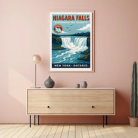 Niagara Falls Experience the Majesty Poster PosterGoat
