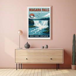 Niagara Falls Experience the Majesty Poster PosterGoat