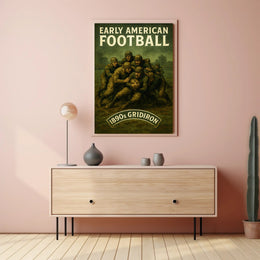 Early American Football 1890s Gridiron Poster PosterGoat