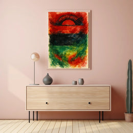 Abstract Sunrise Poster