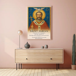 Saint Fabian Poster PosterGoat