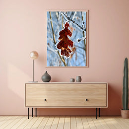 Winter Serenity Bearded Reedling Poster