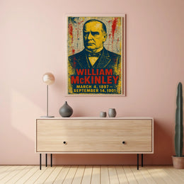 William McKinley 25th President of the United States Street Art Mashup Poster