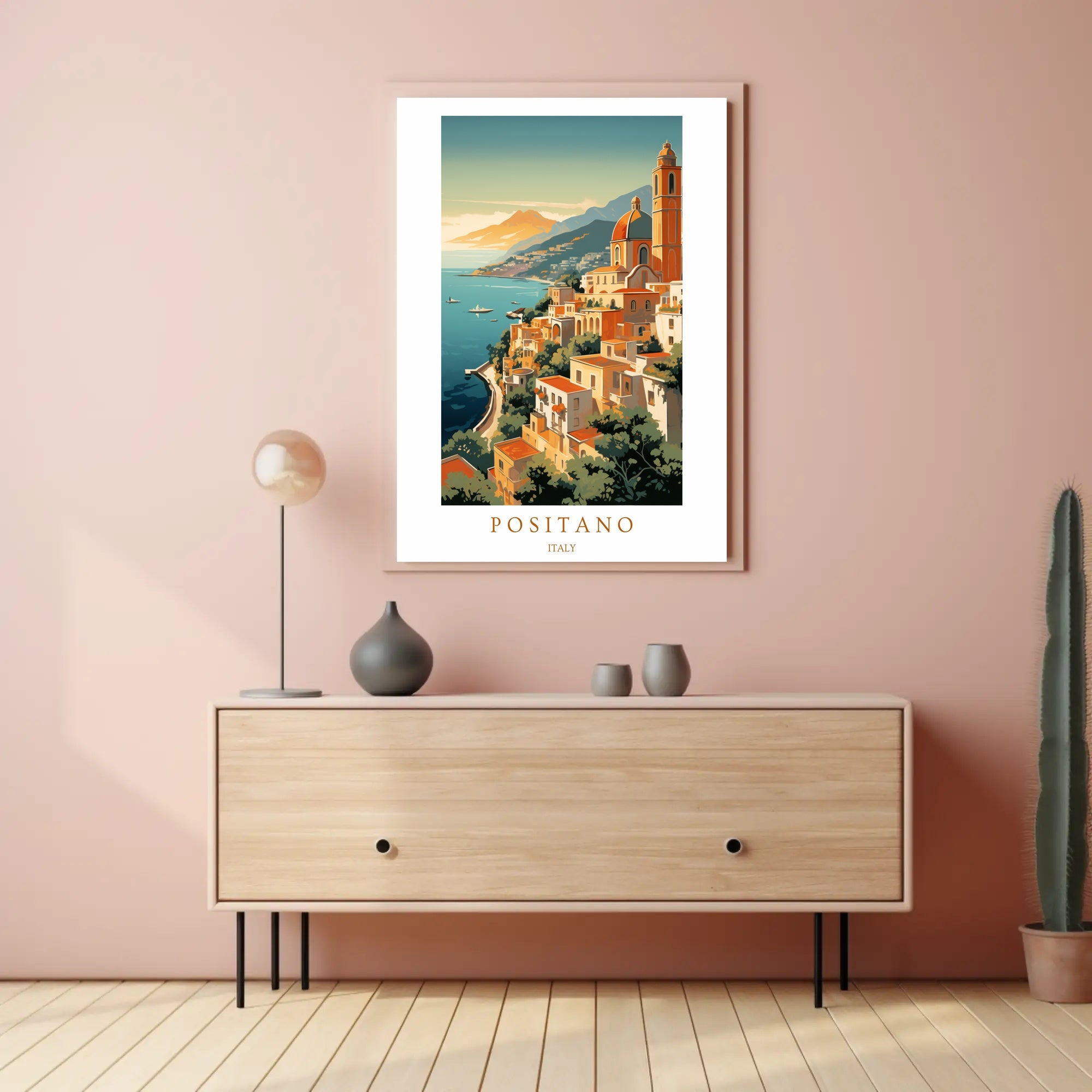 Scenic Views of Positano Poster PosterGoat