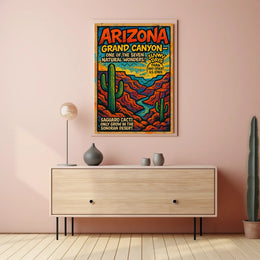 Grand Canyon Natural Wonders Travel Poster