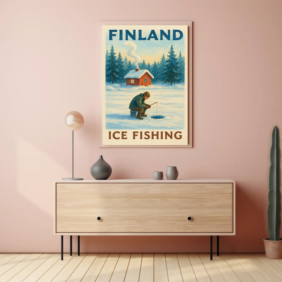 Finland Ice Fishing Adventure Poster