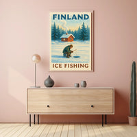 Finland Ice Fishing Adventure Poster