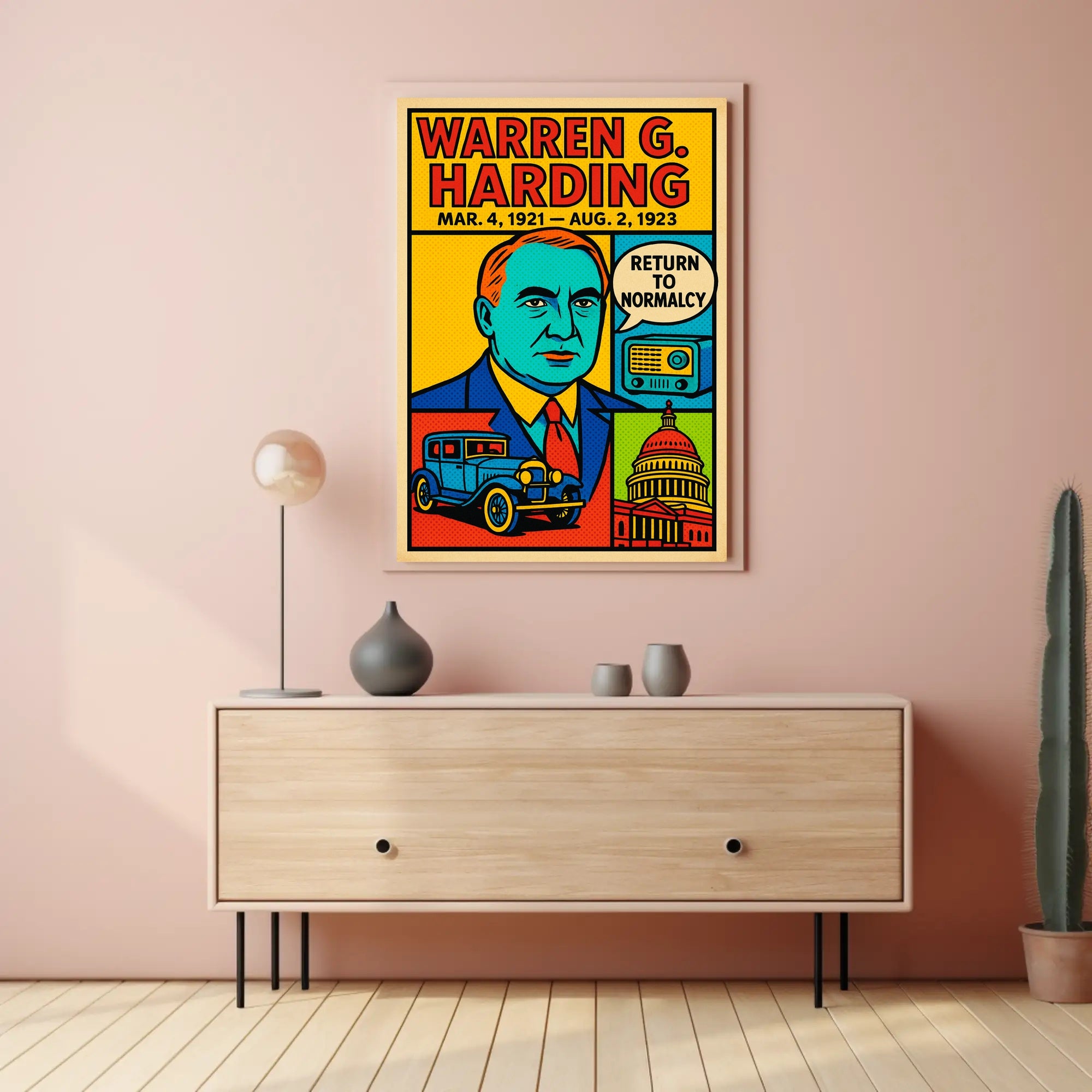 Warren G. Harding Return to Normalcy Poster PosterGoat
