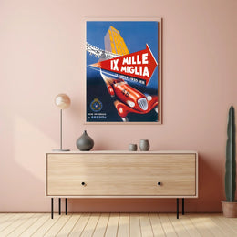 Mille Miglia 1935 Racing Event Poster