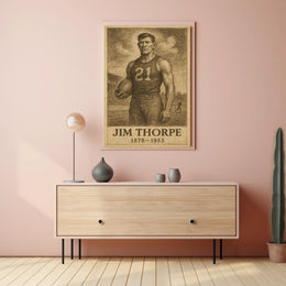 Jim Thorpe Legendary Athlete Poster