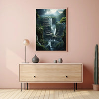 Fantastical Ancient Landscapes Art Poster