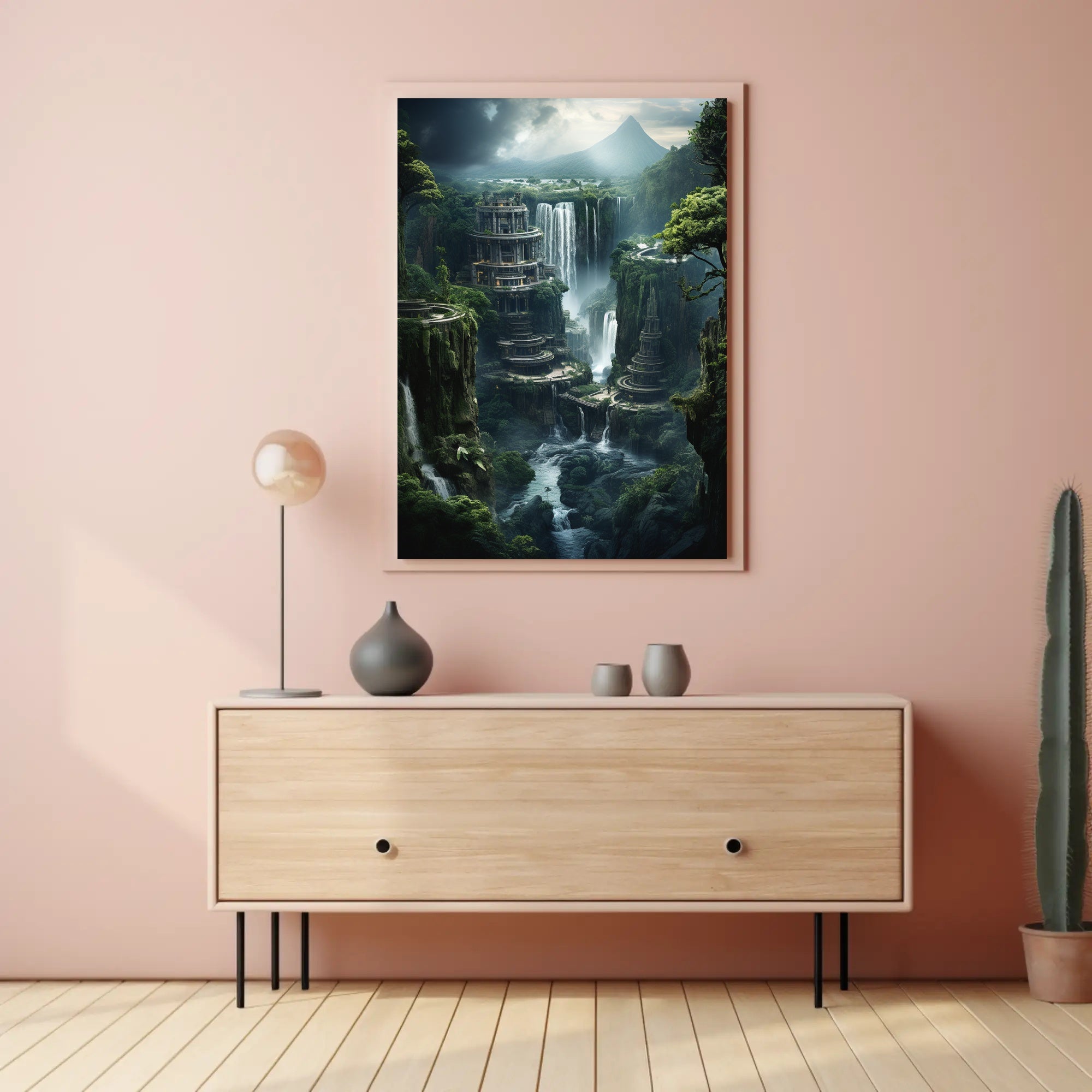 Fantastical Ancient Landscapes Art Poster