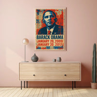 Barack Obama 44th President of the United States Street Art Mashup Poster