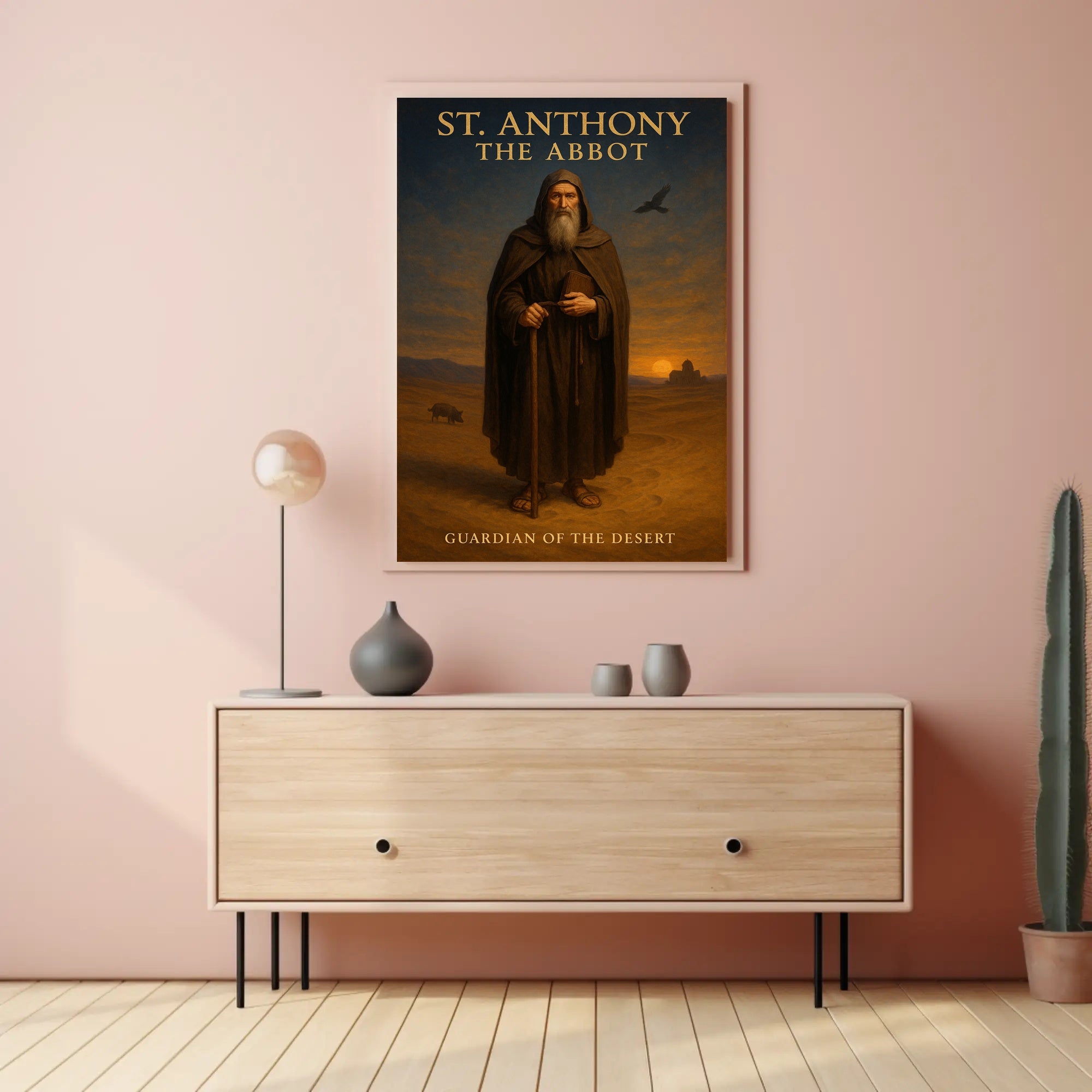St. Anthony Desert Reverence Cultural or Heritage Poster PosterGoat
