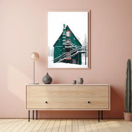 Winter Wonderland Cabin in National Park Poster