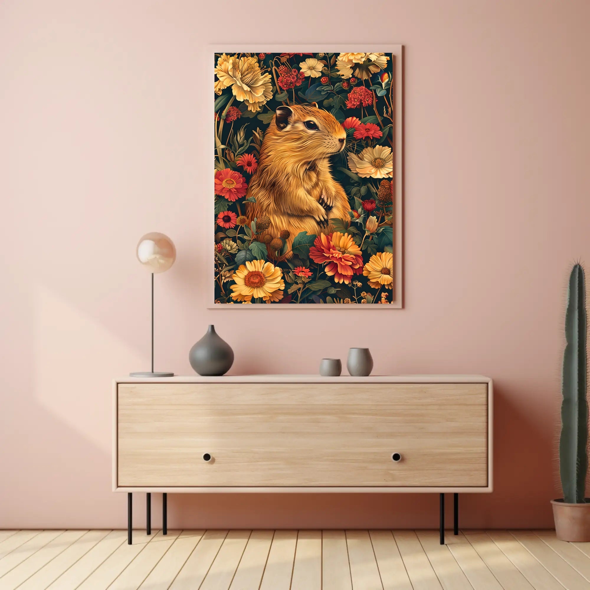 Charming Woodland Chipmunk Animal Poster