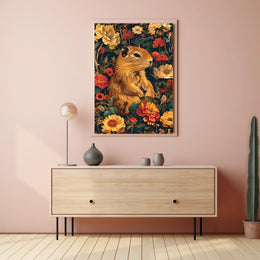 Charming Woodland Chipmunk Animal Poster