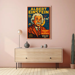 Einstein Relativity Vintage Scholar Poster