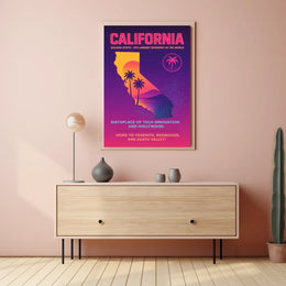 California The Golden State Poster