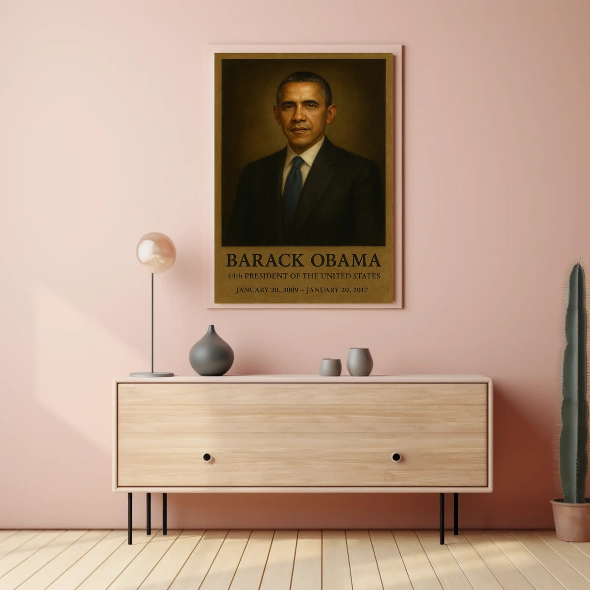 Barack Obama Presidential Portrait Historical or Presidential Poster