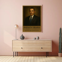 Barack Obama Presidential Portrait Historical or Presidential Poster