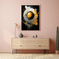 Abstract Geometric Art: Dynamic Movement Poster