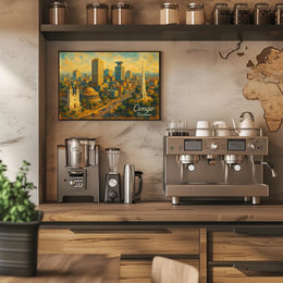 Kinshasa Cityscape Poster