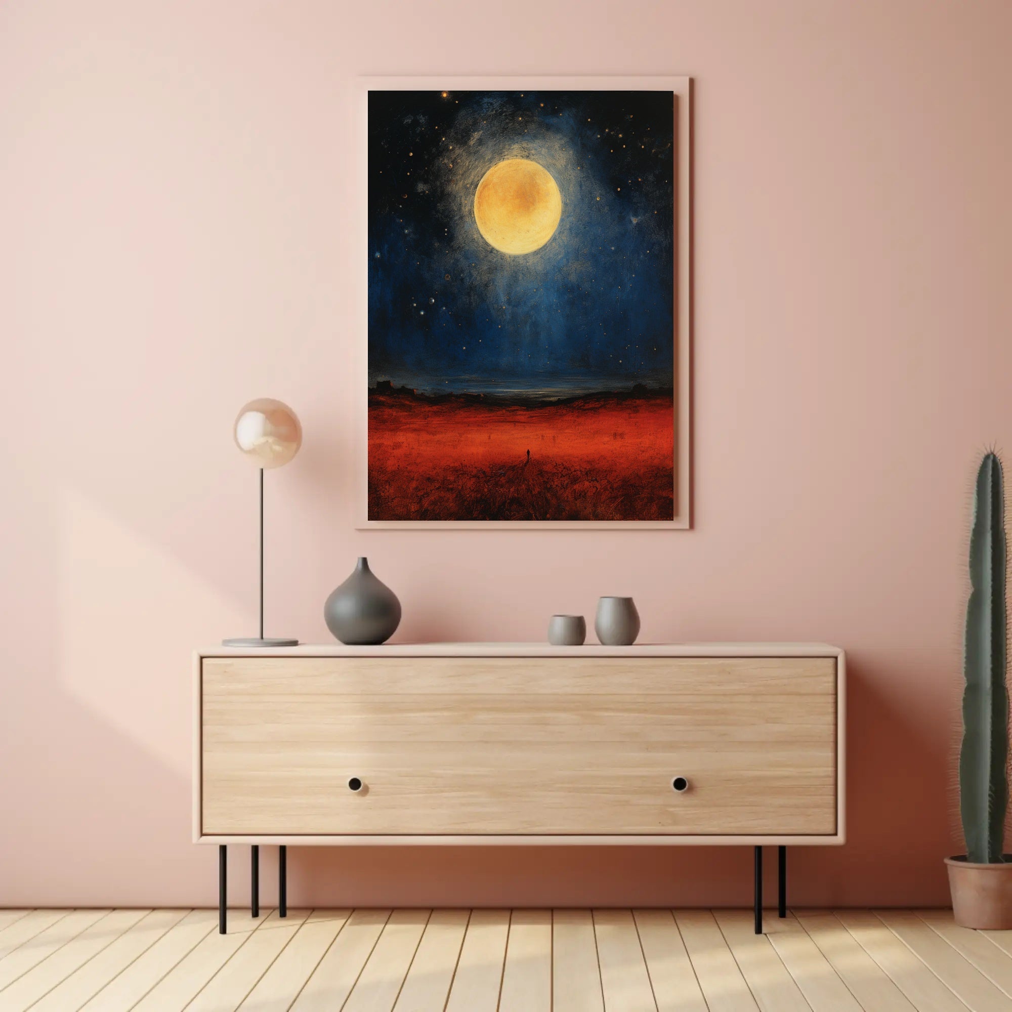 Celestial Nightscape Poster