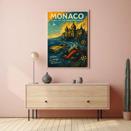 Monaco Jewel of the Mediterranean Poster